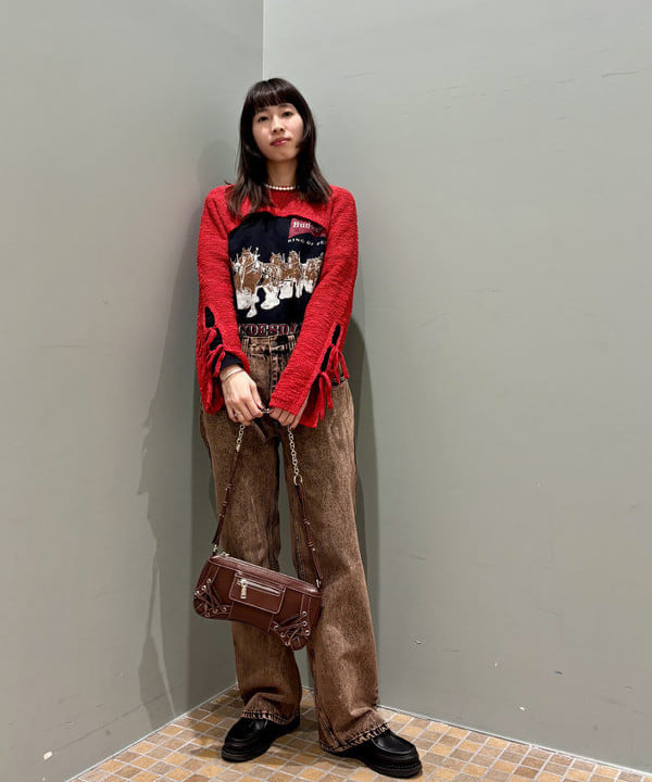 はやしあかねさんの「BEAMS WOMEN｜レース アップ ミニ バッグ」を使ったコーディネート