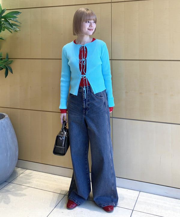 Hazukiさんの「BEAMS WOMEN｜ストレッチレース クルーネック Tシャツ」を使ったコーディネート