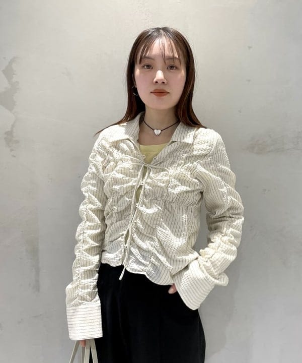 カタヤマ アヤさんの「BEAMS WOMEN｜ベーシック ロングスリーブ Tシャツ」を使ったコーディネート