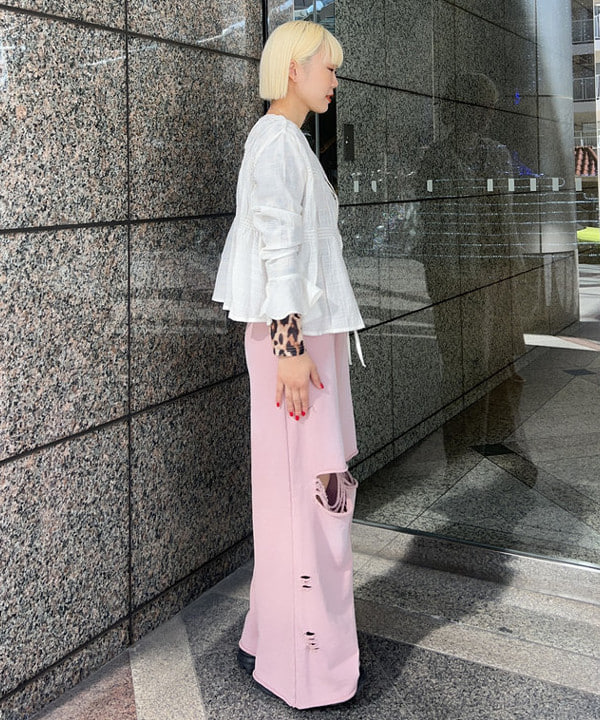 あさひさんの「BEAMS WOMEN｜ダメージ スウェット パンツ」を使ったコーディネート