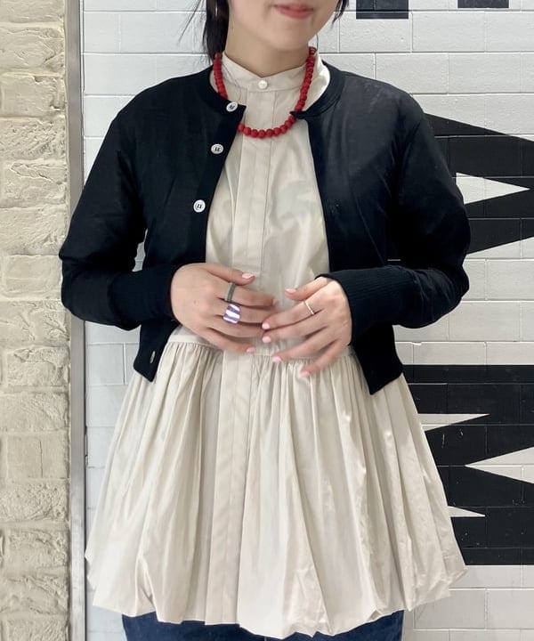 小原 もこさんの「BEAMS WOMEN｜maturely / バルーン ギャザー ブルゾン」を使ったコーディネート