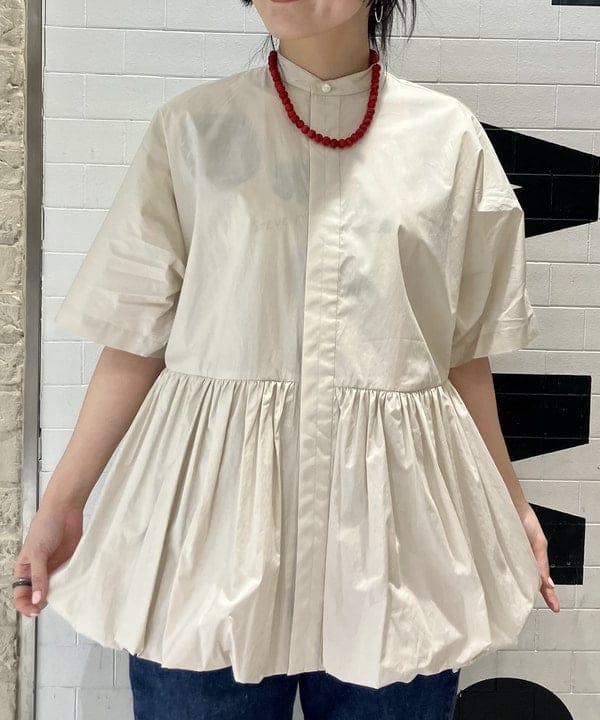 小原 もこさんの「BEAMS WOMEN｜maturely / バルーン ギャザー ブルゾン」を使ったコーディネート