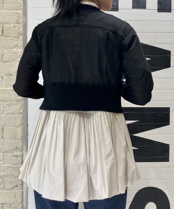 小原 もこさんの「BEAMS WOMEN｜maturely / バルーン ギャザー ブルゾン」を使ったコーディネート