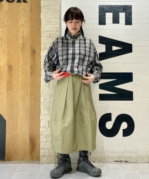 笠井 祐希さんの「BEAMS WOMEN｜マドラス チェック ブルゾン」を使ったコーディネート