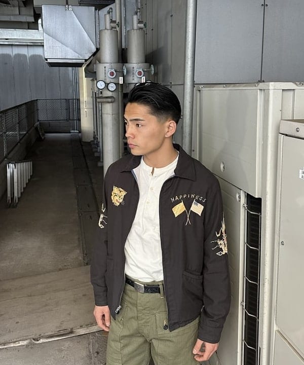 エイトさんの「BEAMS WOMEN｜テーラー東洋 / Mid 1960s Style Cotton Rayon Vietnam Jacket」を使ったコーディネート
