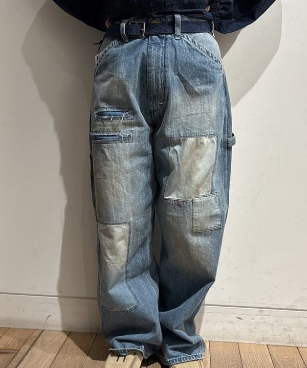 キムさんの「BEAMS WOMEN｜【別注】Lee / ダメージ & リペア ペインター パンツ」を使ったコーディネート