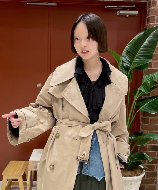 水野 萌香さんの「BEAMS WOMEN｜maturely / アムンゼン ラッフル ブラウス」を使ったコーディネート