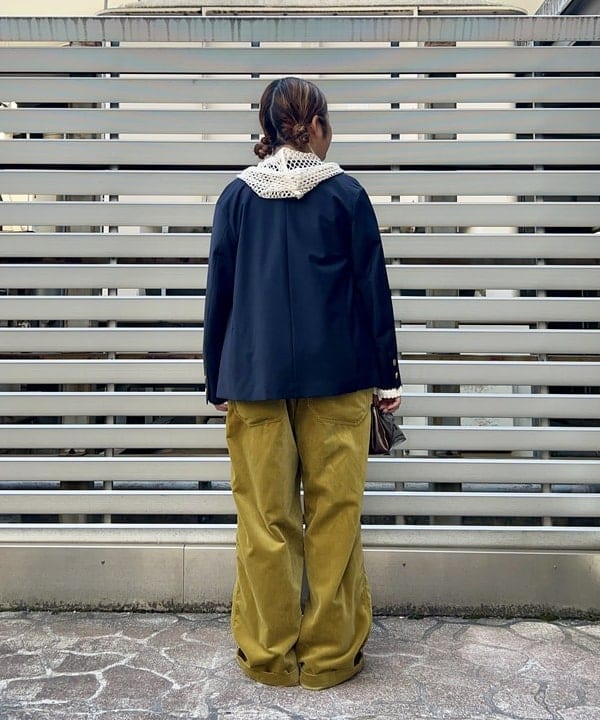 Kyooka Sayakaさんの「BEAMS WOMEN｜maturely / ダブル ブレステッド ノーカラー チェンジ ボタン ジャケット」を使ったコーディネート