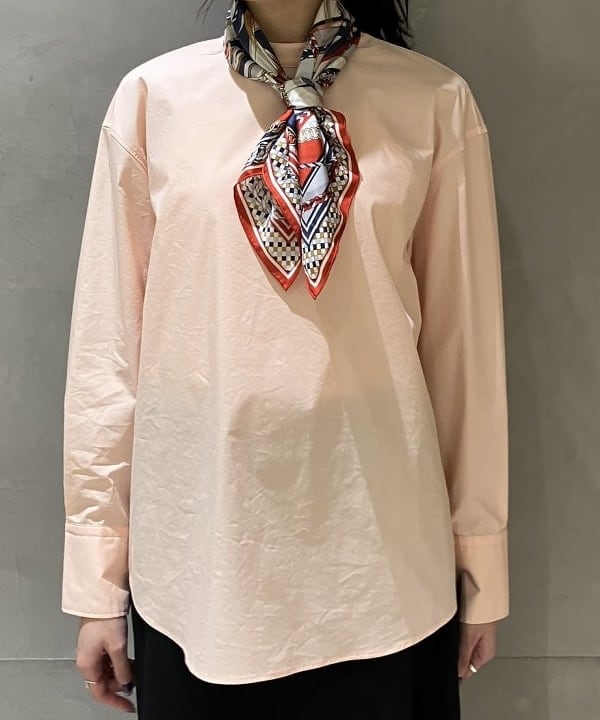 nodokaさんの「BEAMS WOMEN｜テトロンコットン スタンドカラー シャツ」を使ったコーディネート