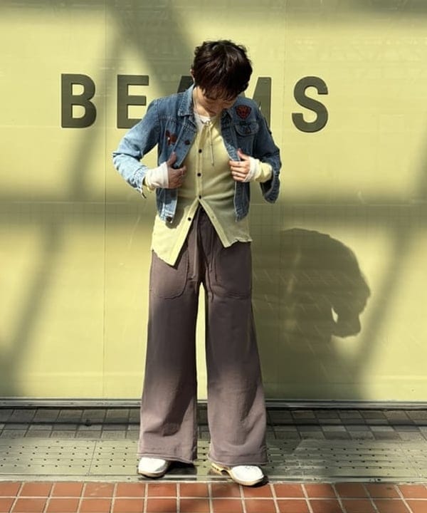 矢野(青木)優香さんの「BEAMS WOMEN｜maturely / シアー シャーリング カーディガン」を使ったコーディネート