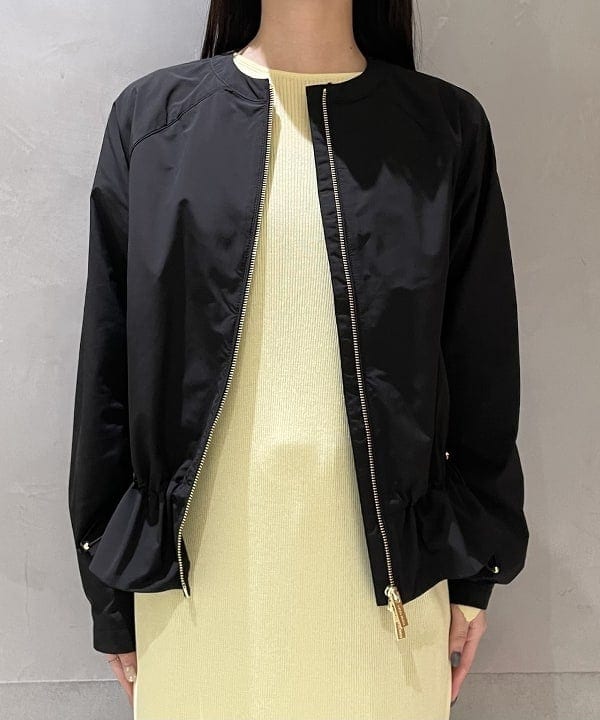 高木 菜央さんの「BEAMS WOMEN｜コットンアセテート フレアスリーブ ワンピース」を使ったコーディネート