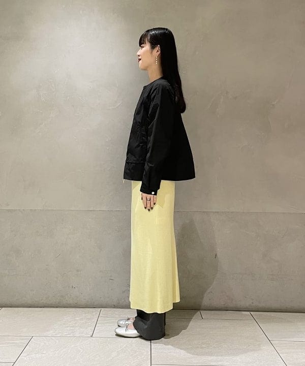 高木 菜央さんの「BEAMS WOMEN｜コットンアセテート フレアスリーブ ワンピース」を使ったコーディネート