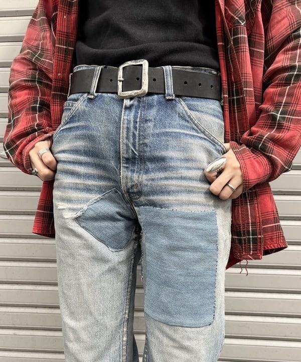 ミナミマリコさんの「BEAMS WOMEN｜maturely / レーヨン ブリーチ チェック シャツ」を使ったコーディネート