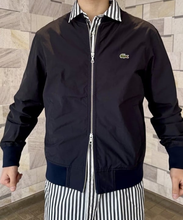 アキヤマさんの「【別注】LACOSTE / スタジアムジャンパー」を使ったコーディネート