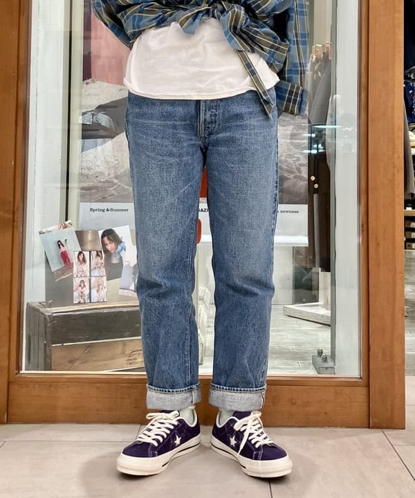 小原 もこさんの「BEAMS WOMEN｜【別注】orSlow / No.8 DENIM NEW」を使ったコーディネート