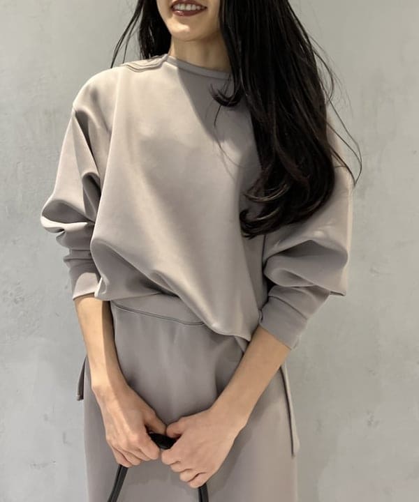 五十峯 さよさんの「BEAMS WOMEN｜ダンボール ロングスリーブ プルオーバー」を使ったコーディネート