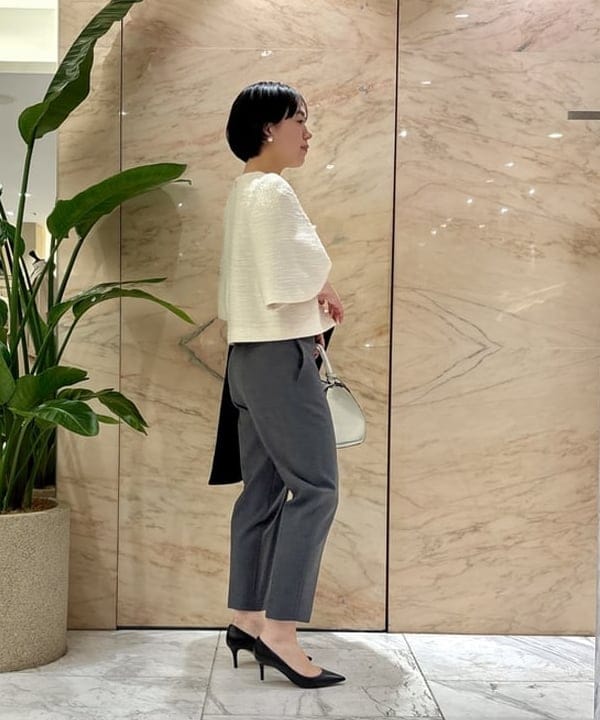 ゆうかさんの「BEAMS WOMEN｜ツィード フレアスリーブ プルオーバー＊」を使ったコーディネート