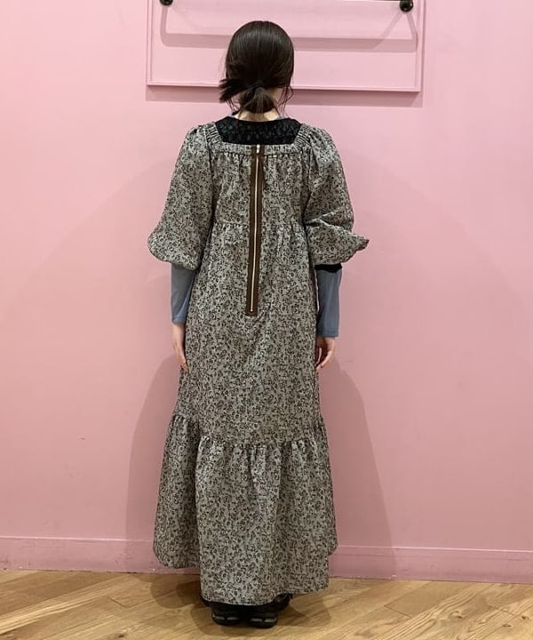晶さんの「BEAMS WOMEN｜RBS / ティアード スクエアネック ワンピース」を使ったコーディネート