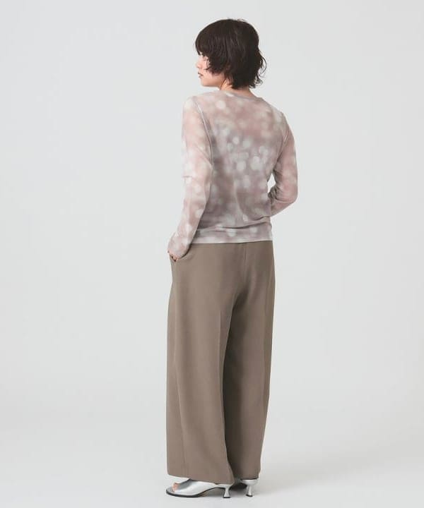 saori KATOさんの「BEAMS WOMEN｜RBS / シアー ドット プリント Tシャツ」を使ったコーディネート
