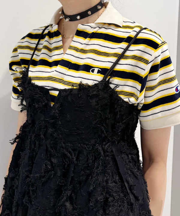 りかちょび/岸本梨佳さんの「BEAMS WOMEN｜フリンジ ジャカード キャミソール」を使ったコーディネート