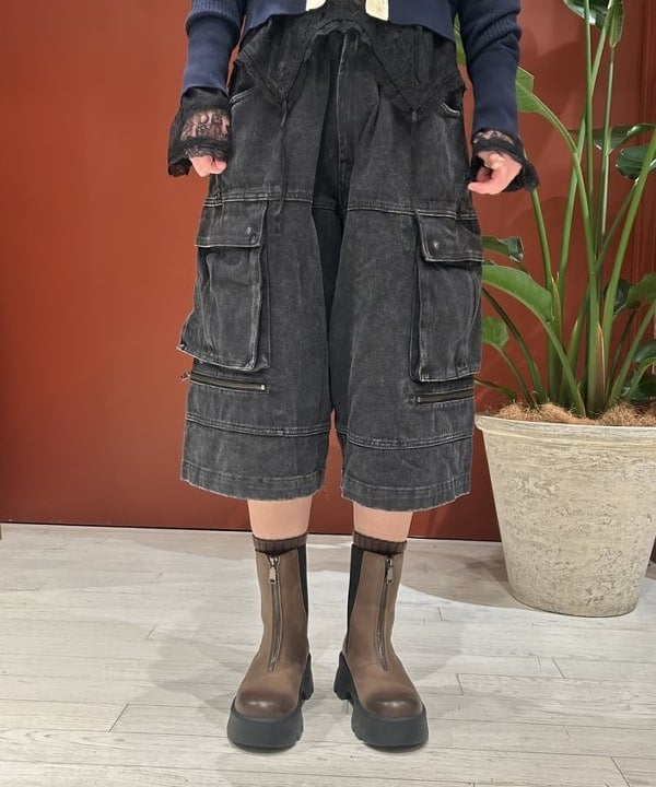 リズさんの「BEAMS WOMEN｜フェード カーゴパンツ」を使ったコーディネート