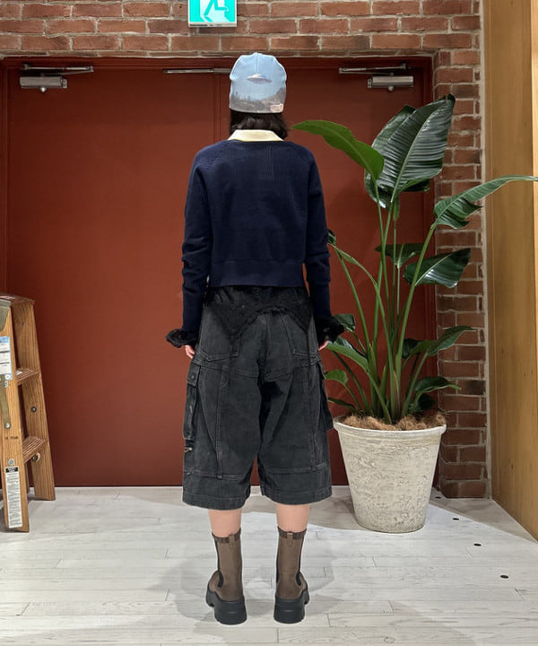 リズさんの「BEAMS WOMEN｜フェード カーゴパンツ」を使ったコーディネート