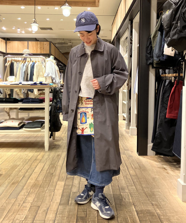 葵さんの「BEAMS WOMEN｜ブロード リブ クルーネック スウェット」を使ったコーディネート