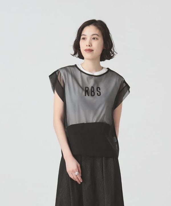 神坂 莉子さんの「BEAMS WOMEN｜RBS / シアー レイヤードロゴT」を使ったコーディネート