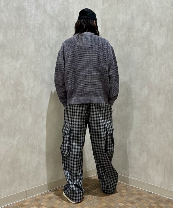 トラ吉さんの「BEAMS WOMEN｜ヘザー メッシュ クルーネックニット」を使ったコーディネート