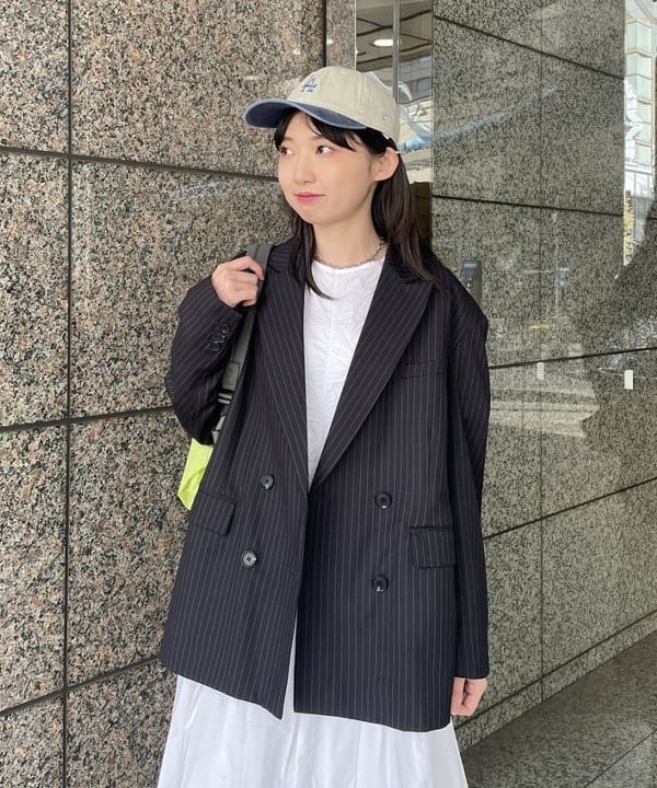 加歩さんの「BEAMS WOMEN｜ne Quittez pas / ドビー シャーリング ワンピース」を使ったコーディネート