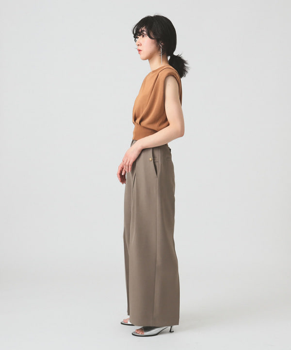 kigoさんの「BEAMS WOMEN｜RBS / ボックス タック ワイド パンツ」を使ったコーディネート