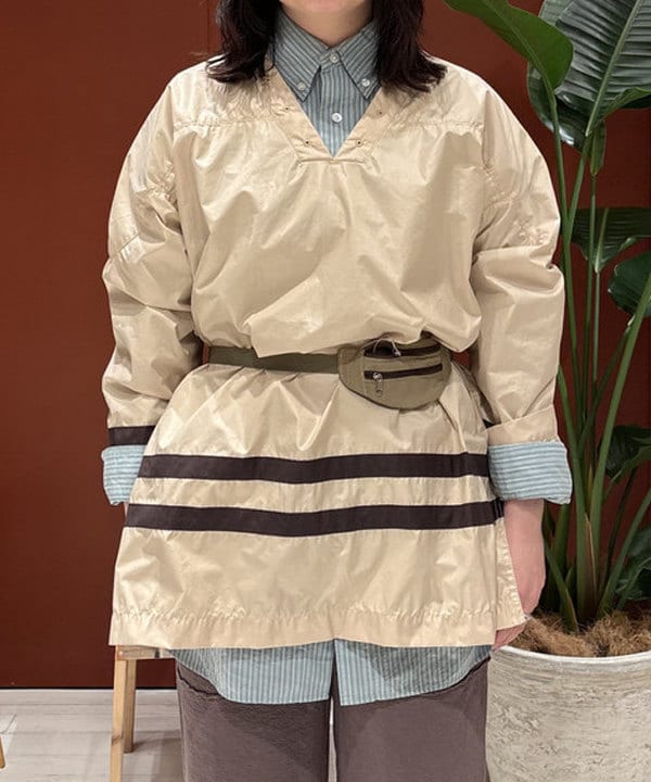 クロサワさんの「BEAMS WOMEN｜ドビー ストライプ ビッグ ボタンダウン シャツ」を使ったコーディネート