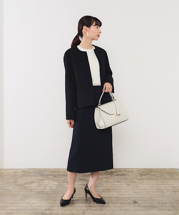 shibataさんの「BEAMS WOMEN｜ツイード クルーネック ジャケット＊」を使ったコーディネート