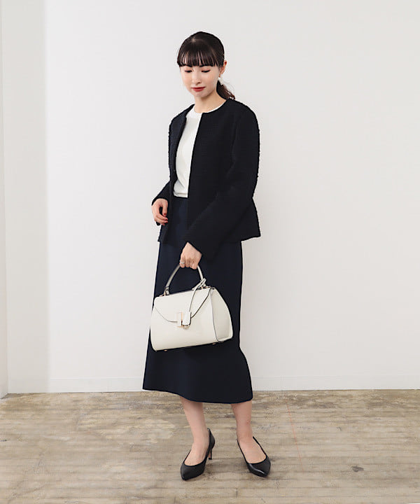 shibataさんの「BEAMS WOMEN｜ツイード クルーネック ジャケット＊」を使ったコーディネート