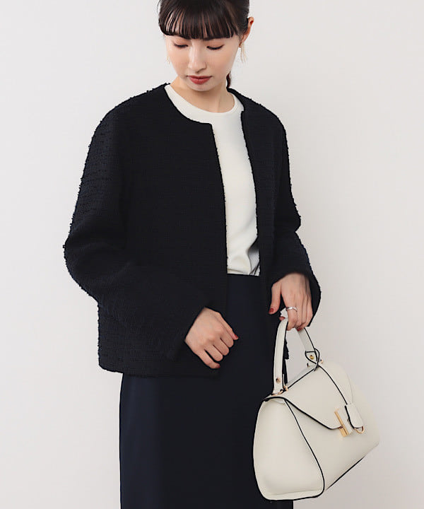 shibataさんの「BEAMS WOMEN｜ツイード クルーネック ジャケット＊」を使ったコーディネート