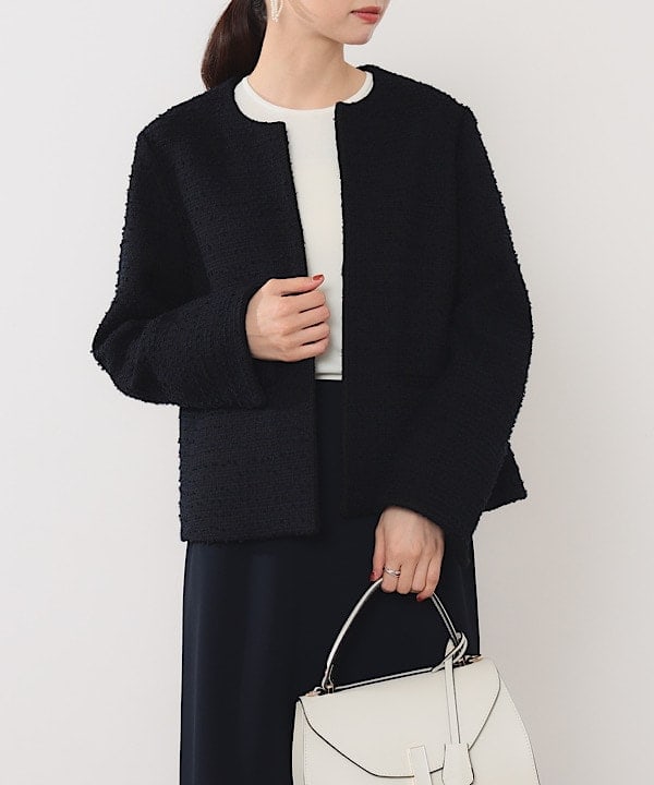 shibataさんの「BEAMS WOMEN｜ツイード クルーネック ジャケット＊」を使ったコーディネート