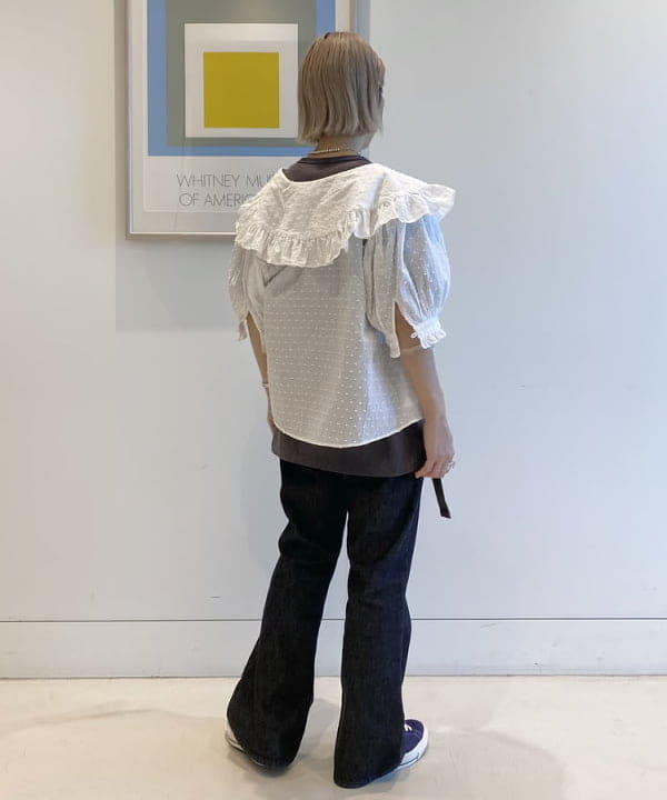 Kaoru Sakumaさんの「BEAMS WOMEN｜フレア デニム パンツ」を使ったコーディネート