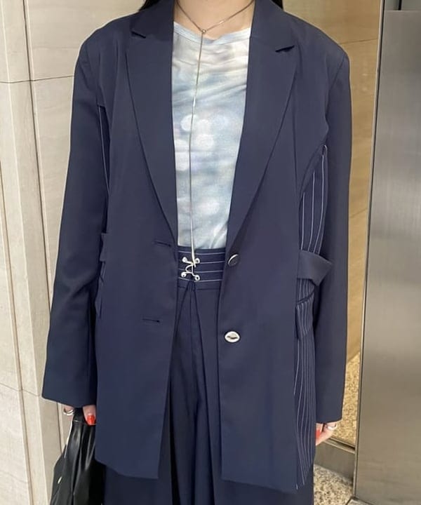 マツド ユメカさんの「BEAMS WOMEN｜RBS / シアー ドット プリント Tシャツ」を使ったコーディネート