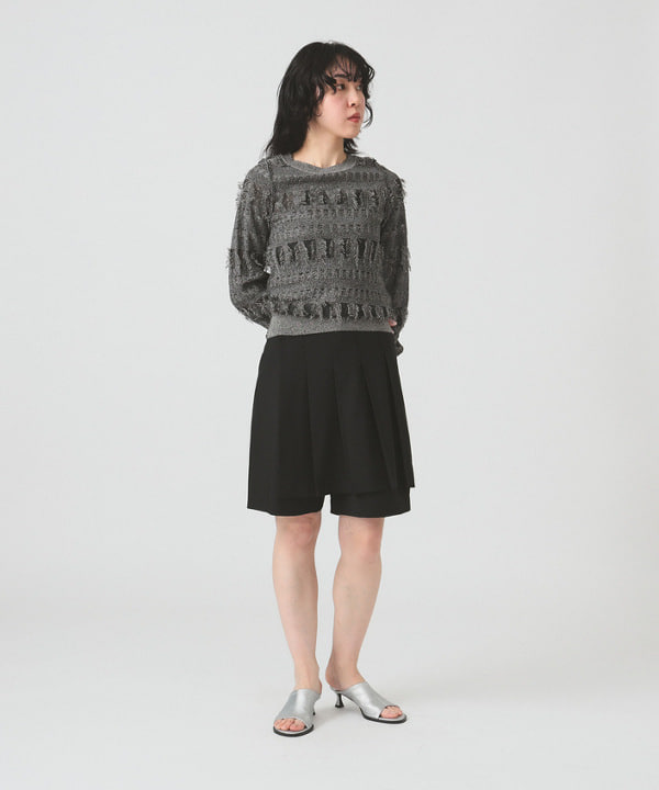 kigoさんの「BEAMS WOMEN｜RBS / プリーツラップ ショートパンツ」を使ったコーディネート