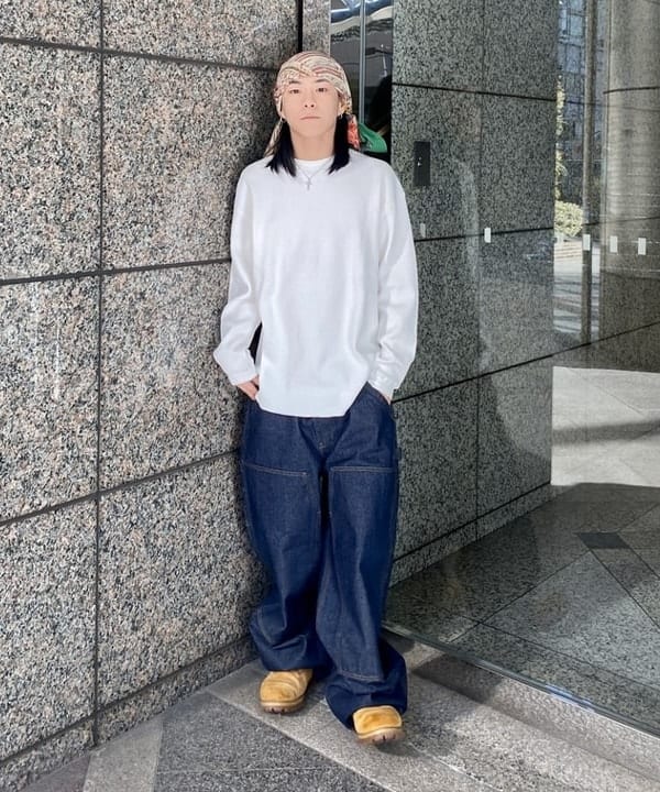 はるひむさんの「BEAMS WOMEN｜manipuri / フリーダ ストール GREEN」を使ったコーディネート