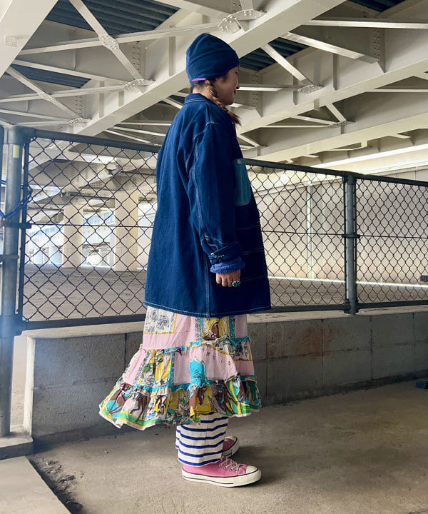 Kyooka Sayakaさんの「BEAMS WOMEN｜クレイジー ビッグ カバーオールコート」を使ったコーディネート