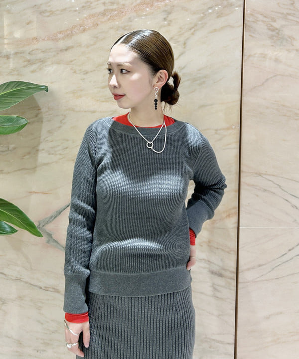 佐藤 美樹さんの「BEAMS WOMEN｜AK+1 / ワッフル ロングスリーブ プルオーバー」を使ったコーディネート