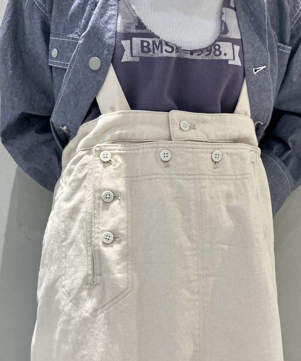 小原 もこさんの「BEAMS WOMEN｜コットン ツイル マリン ワンピース」を使ったコーディネート