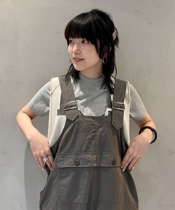 小原 もこさんの「BEAMS WOMEN｜ナイロン コーチ ジャケット」を使ったコーディネート
