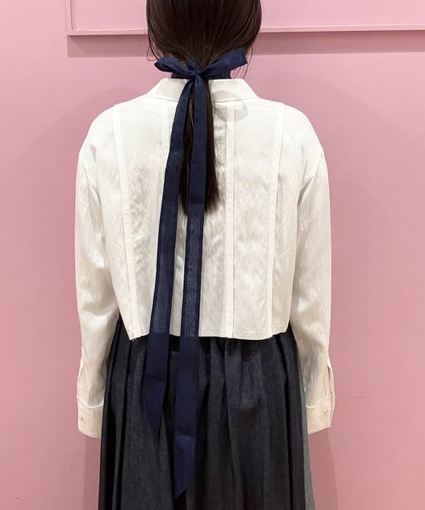 晶さんの「BEAMS WOMEN｜RBS / カットオフ クロップド シャツ」を使ったコーディネート