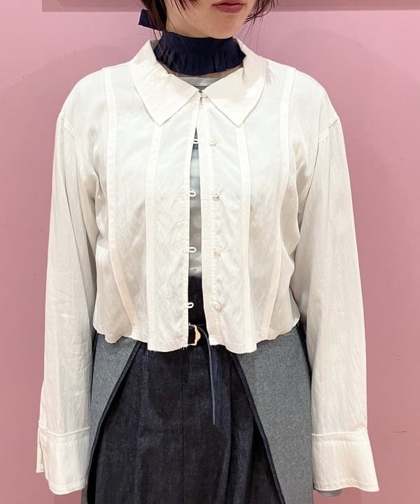 晶さんの「BEAMS WOMEN｜RBS / カットオフ クロップド シャツ」を使ったコーディネート