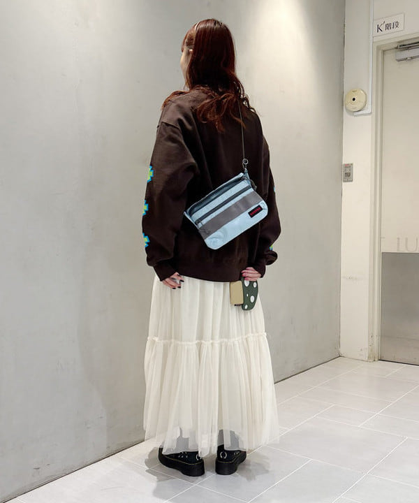 りかちょび/岸本梨佳さんの「BEAMS WOMEN｜Ray BEAMS / チュール キリカエ ティアード スカート」を使ったコーディネート