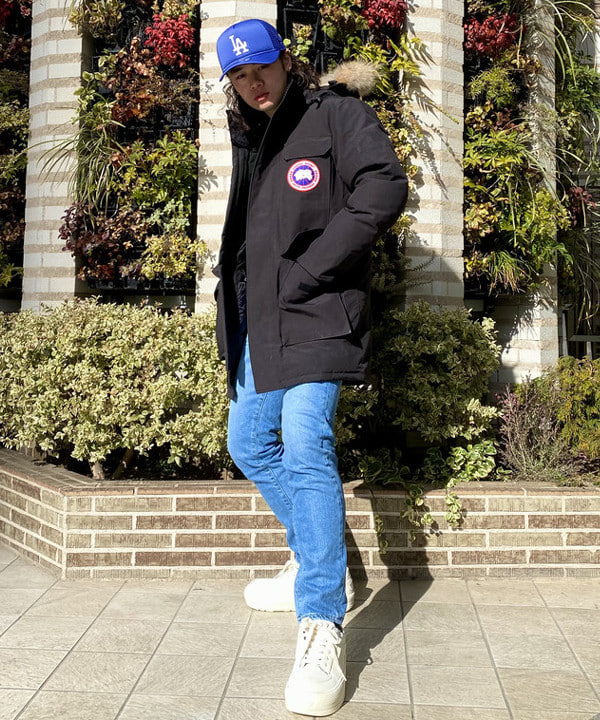 りくっしーさんの「BEAMS WOMEN｜NEW ERA × BEAMS / 別注 9FORTY A-Frame Mesh Cap 24AW」を使ったコーディネート