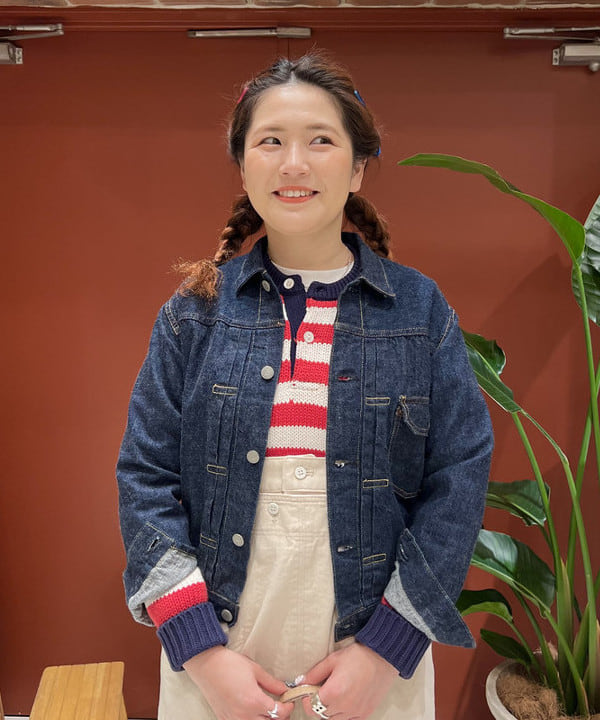 エノモト アミさんの「BEAMS WOMEN｜コットン ツイル マリン ワンピース」を使ったコーディネート