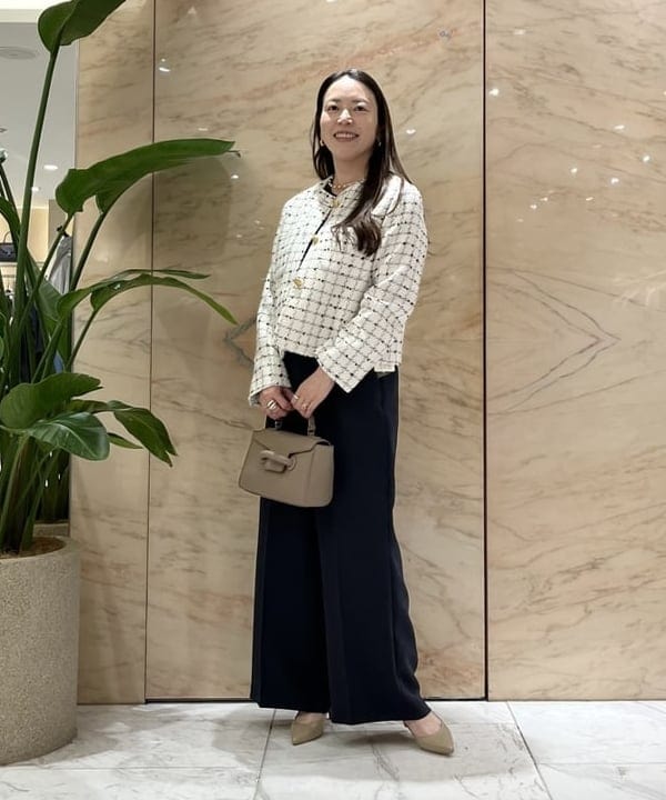 関 桂子さんの「BEAMS WOMEN｜トリプルクロス オールインワン＊」を使ったコーディネート